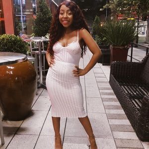 Pretty Little Thing: White corset dress